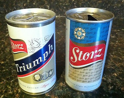 LOT OF 2 DIFFERENT STORZ BEER CAN GRAIN BELT BREWERIES INC MINNEAPOLIS 