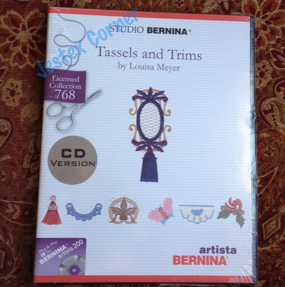 Bernina 200 Artista Embroidery CD # 768  Louisa Meyer Tassels and 