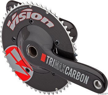 Vision Trimax TT Carbon Crankset 39/53t 175mm; Includes Bottom Bracket