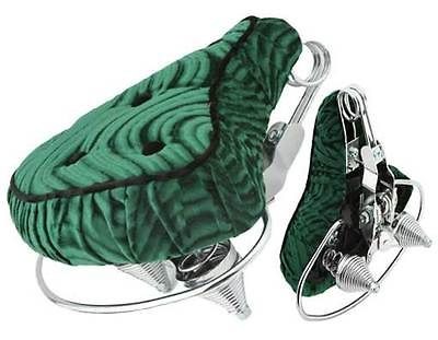 beach cruiser Velour Seat lowrider fixie bike seat chopper bike green