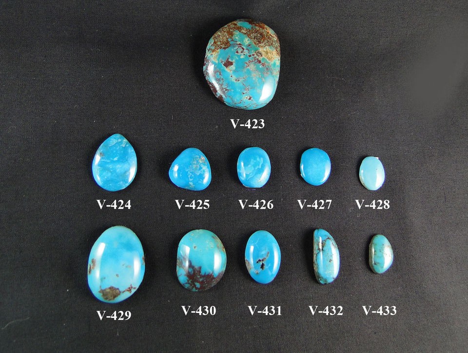 Choice of natural Bisbee cabochon cab Arizona USA high grade