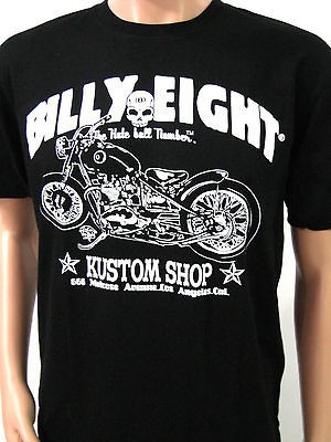 BILLY EIGHT SIZE M VINTAGE MOTORCYCLE TEE WEST COAST CHOPPER CUSTOM 