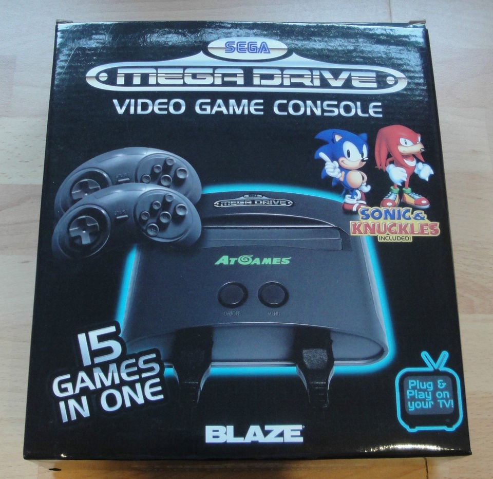 BLAZE Megadrive   15 games in one   Sonic & Knuckles Included