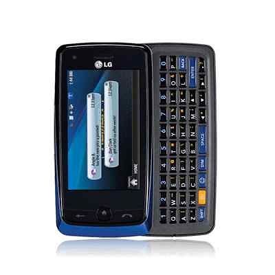 Sprint LG Rumor Touch 3G Blue Black No Contract Cell Phone Used Fair