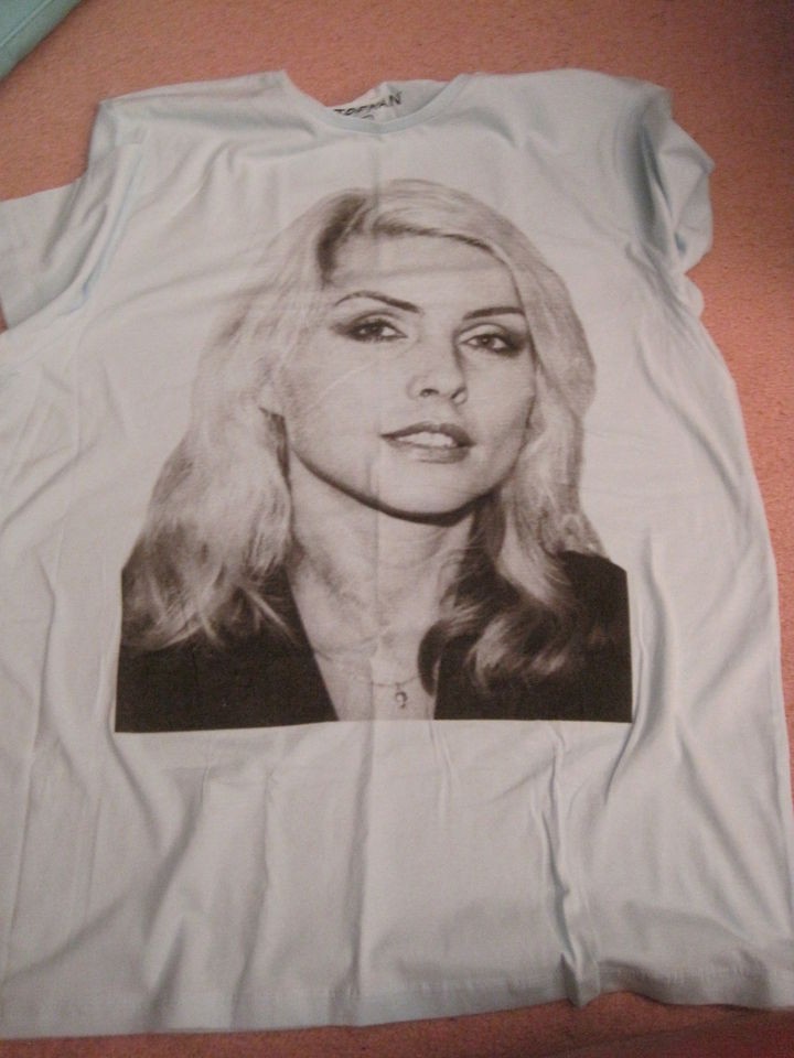 BLONDIE tee shirt DEBBIE HARRY Deborah TOP MAN UK