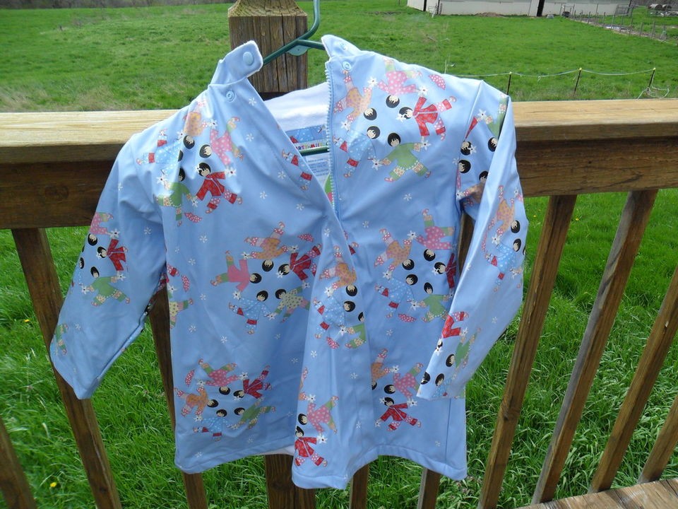 Forty Mile Creek Blue Girls Raincoat NWT Fortune Cutie