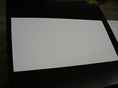 WHITE STYRENE POLYSTYRENE PLASTIC SHEET .020 THICK 12 X 48