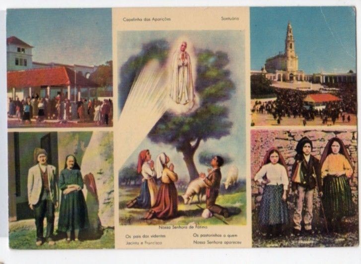 Portugal Fatima 3 Shepherds Chapel OLD POSTCARD TA56