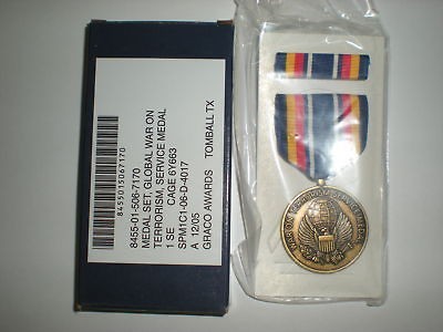 US GLOBAL WAR ON TERRORISM SVC MEDAL   FULL SIZE   MIB