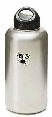 Klean Kanteen Stainless Steel Water Bottle 64 oz Wide Mouth BPA Free 