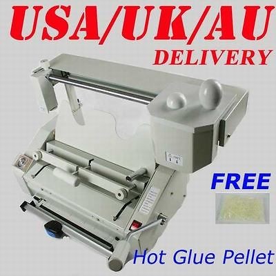 HOT GLUE BOOK BINDER BINDING MACHINE 4IN1 + PELLET PAPER TRIMMER k4