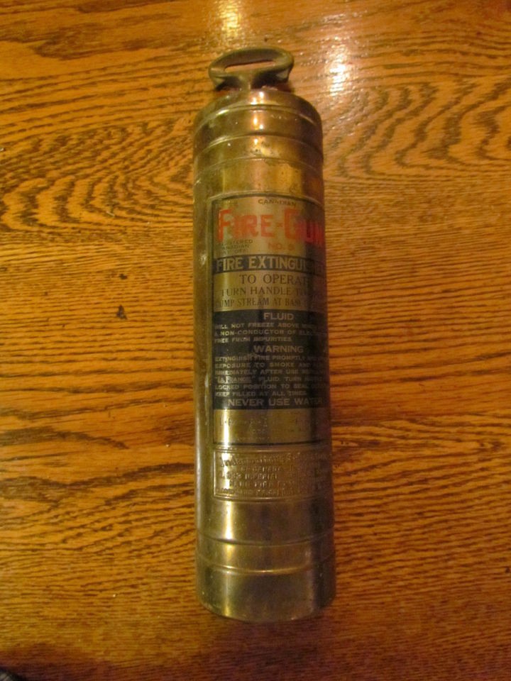 Vintage Brass Fire Gun Model No 0 Fire Extinguisher