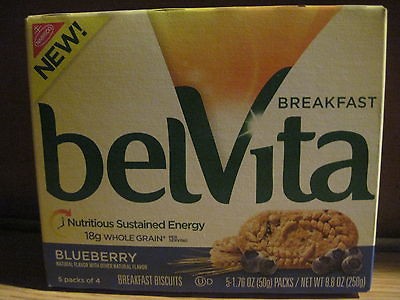 NABISCO BELVITA WHOLEGRAIN BREAKFAST BISCUITS  BLUEBERRY  2013