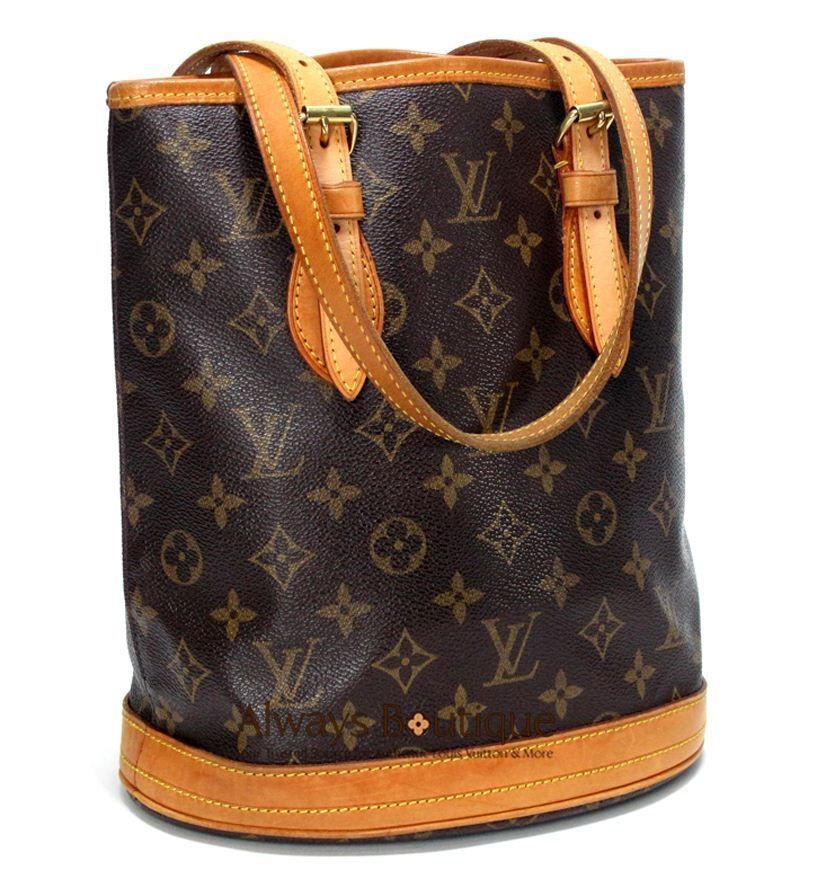 Authentic LOUIS VUITTON Monogram Petit Bucket Bag, Most Excellent