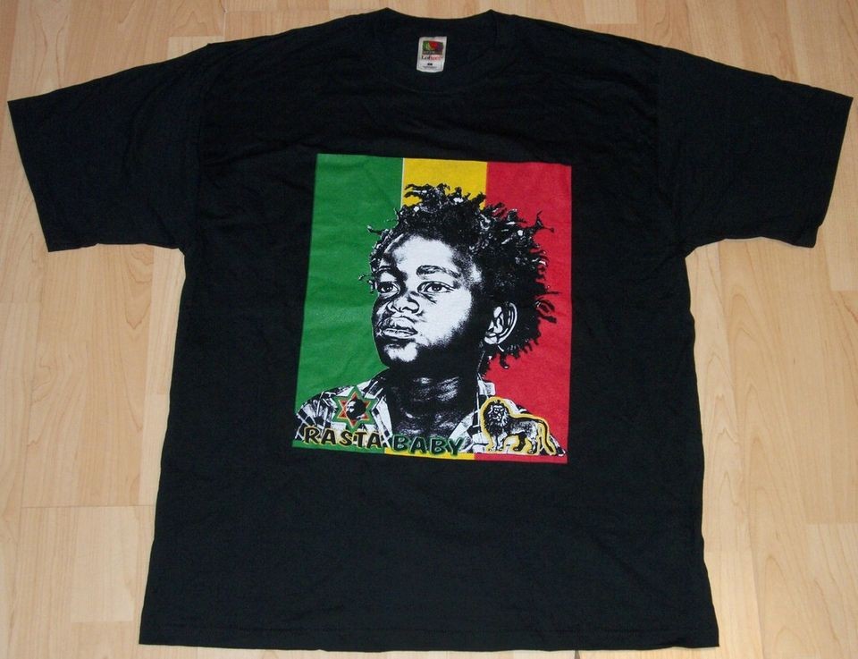 Buckwheat Bob Marley Rasta Shirt XL NEW Little Rascals
