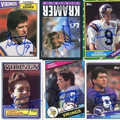 Tommy Kramer Minnesota Vikings College Hall Of Fame 1984 Topps Card 