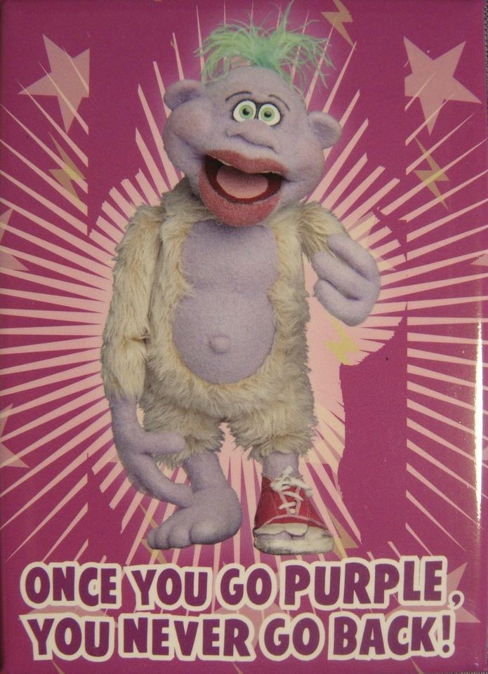 JEFF DUNHAM PEANUT ONCE YOU GO PURPLE FRIDGE MAGNET NEW