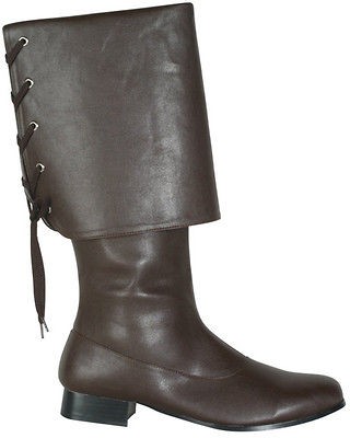 Buccaneer Pirate Jack Sparrow Style Costume Boots Med