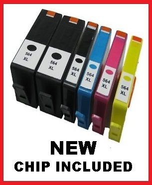   Mag​enta/Ye​llow ink fits HP 564 XL Photosmart C6350 Printer+ Pen