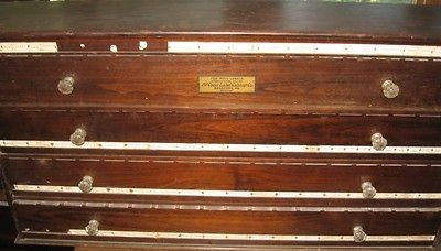 McCourt Apothecary Pharmaceutical Label 4 Drawer Cabinet