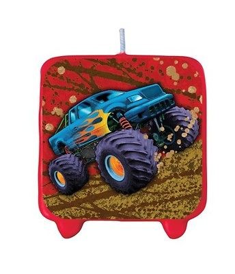 Mudslinger Monster Trucks Birthday Cake Party Candle