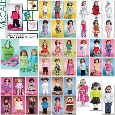 McCalls American Girl 18 Doll Clothes Sewing Pattern