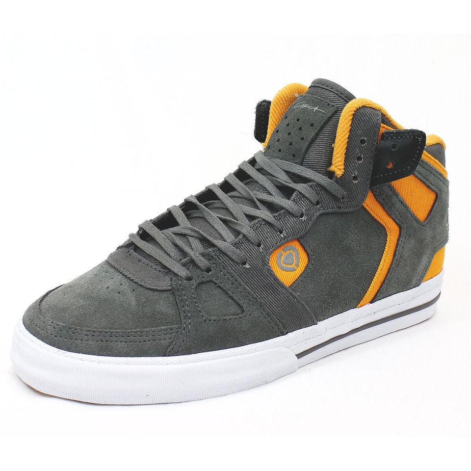 CIRCA MENS SKATE SHOES 99 VULC DARK GULL / FLAME ORANGE £49.99