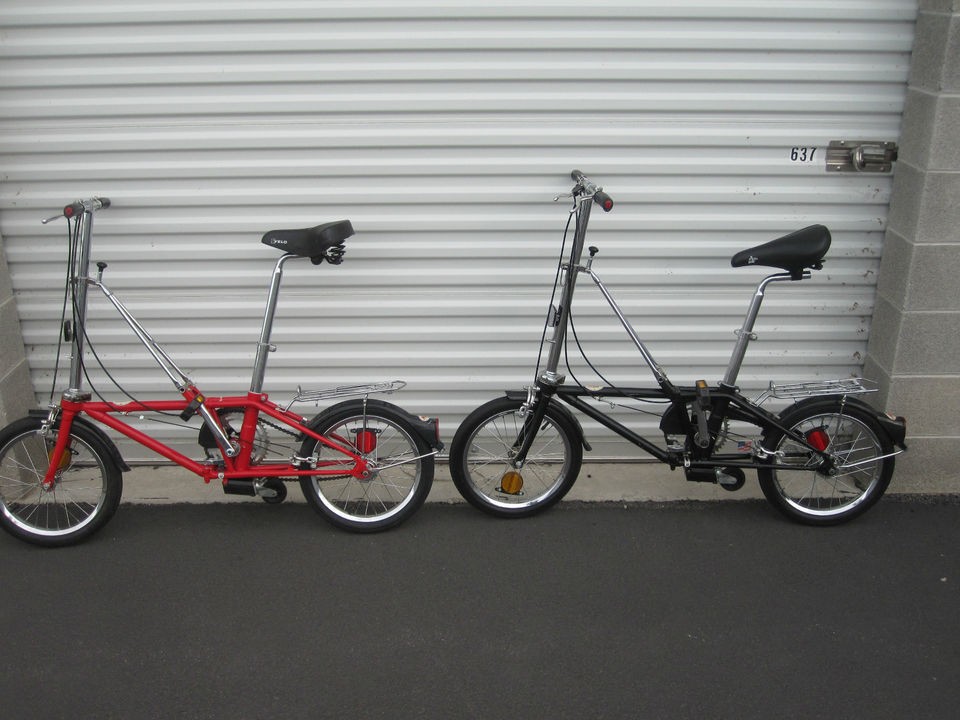 Vintage HON CALIFORNIA Folding Bikes   Compact Bicycles   Red 