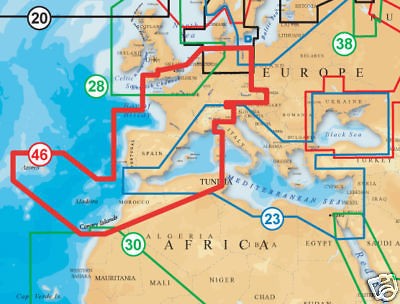 NAVIONICS GOLD XL9 46XG MSD CHART CARD   IBERIA   GERMANY