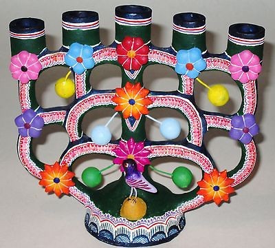 Mexican Tree of Life CandleHolder  by Saul Montesinos Gonzalez