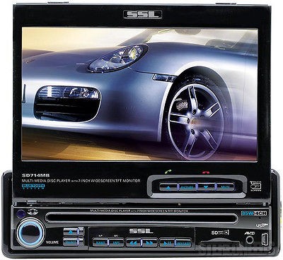 SOUNDSTORM 1 DIN CAR DVD//CD/USB/AUX/iPOD PLAYER 7 MONITOR 1 DIN 