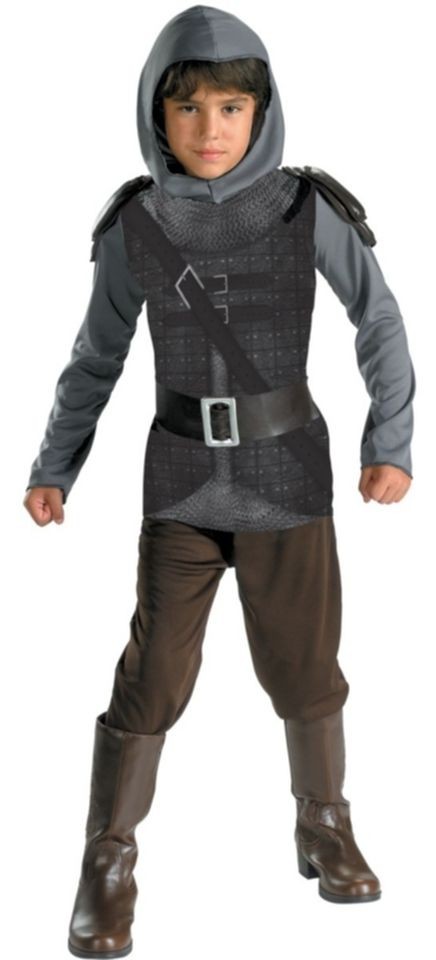 Prince Caspian Narnia Medieval Knight Black Dress Up Halloween Child 