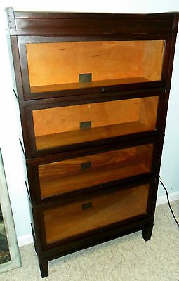 Globe Wernicke Mission Barrister Bookcase 4 Sections 300 Series 