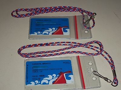 carnival/royal caribbean cruise lines lanyard/holder