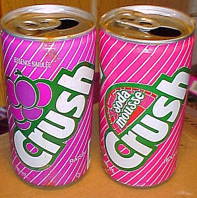 CRUSH Cans  280ml BiLingual Canadian cans, Toronto, Ontario CANADA