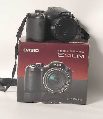 CASIO HIGH SPEED EXILIM EX FH20 DIGITAL CAMERA 20X OPT ZOOM 9.0MP 