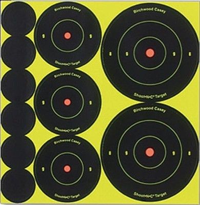   Shoot N C Small Target Assortment 1x130 2x90 3x60 Birchwood Casey