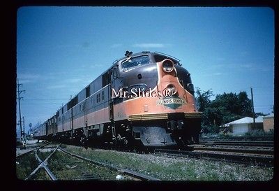 Duplicate Slide IC Illinois Central E6A 4003 Psgr Actio