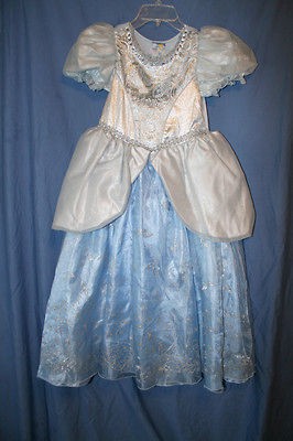 Girls Disney Cinderella Dress sz 10 sz Large Beautiful*Euc*Princess 
