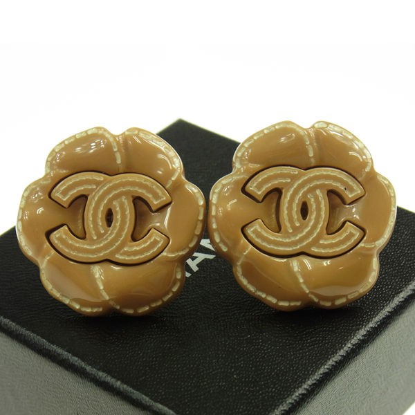 plastic chanel earrings