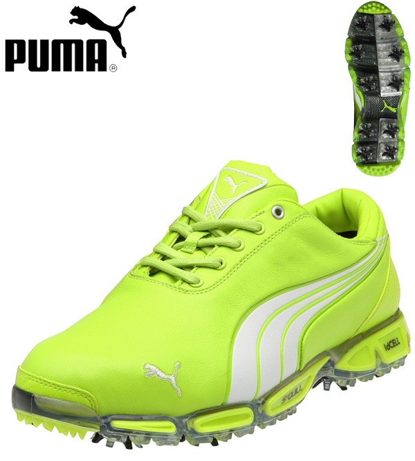 NEW Puma Super Cell Fusion Ice Limited Edition Lime Golf Shoes on PopScreen