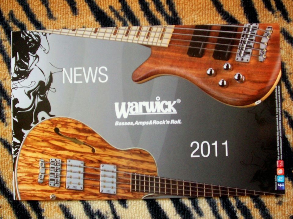   BROCHURE EARL SLICK GUITAR BUBINGA SINGLE CUT STREAMER LX BASS