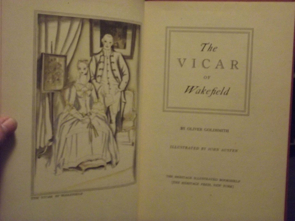 The Vicar of Wakefield   Oliver Goldsmith   1939   Antique   Hardback