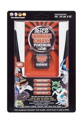 ACTION REPLAY ULTIMATE POKEMON CHEATS DSi DS LITE BLACK