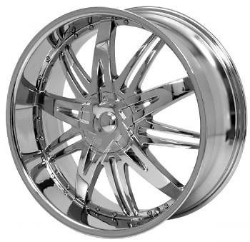 24 inch H7 Chrome wheels rims Chevy Colorado Avalanche