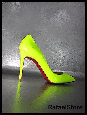   Decolleté Heels CHRISTIAN LOUBOUTIN Pigalle 100 Fluo Chic Yellow