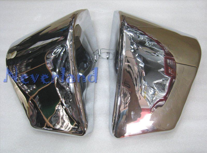 Chrome Metal Battery Side Cover For Honda Shadow ACE VT400 VT 400