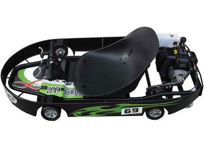 black green kids 49cc ride on toy go kart gas powered