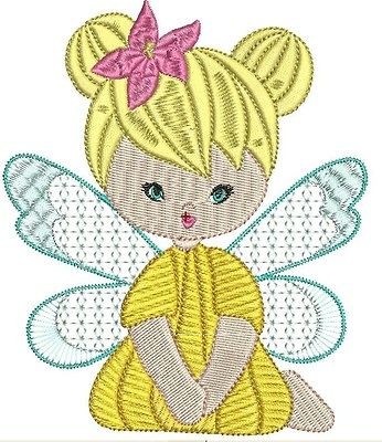 SPARKLES THE FAIRY 10 MACHINE EMBROIDERY DESIGNS IN 4INCH & 5INCH