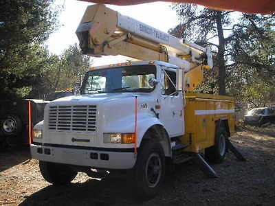 1995 INTERNATIONAL SIMON TELECT 42 BUCKET TRUCK, DT466 DIESEL